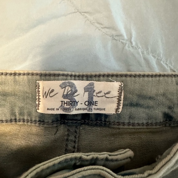 We The Free People Just Float On Extreme Flare Wide Leg Acid Jeans Size 31 - Picture 4 of 4